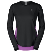 Camiseta manga larga Scott Endurance Tech mujer Black Liquid Purple