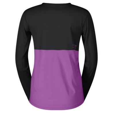 Camiseta manga larga Scott Endurance Tech mujer negro lila