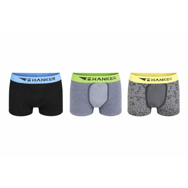 Calzoncillos Hanker Boxer Ligpa Pack de 3 Surtido de colores, boxers comodidad y confort