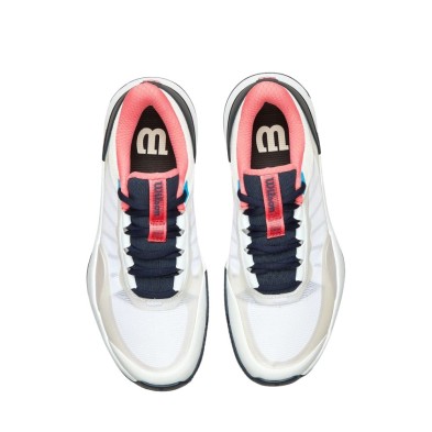 Zapatillas tenis Wilson Intrigue Tour Clay Mujer blanco azul marino rosa