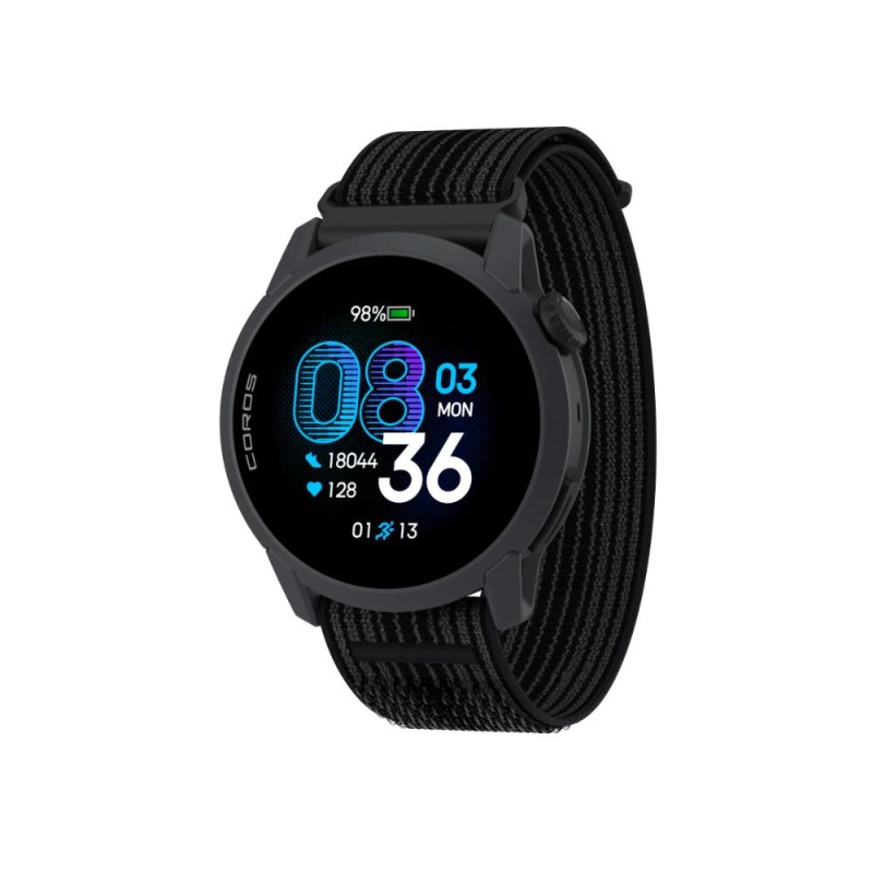 Reloj Deportivo Coros GPS PACE 4 correa nailon Black