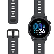 Reloj Deportivo GPS Coros PACE 4 correa silicona Black banda suave y flexible fácil de secar