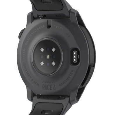 Reloj Deportivo GPS Coros PACE 4 correa silicona Black pulso fiable