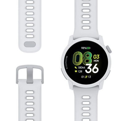 Reloj Deportivo GPS Coros PACE 4 correa silicona White banda suave y flexible fácil de secar