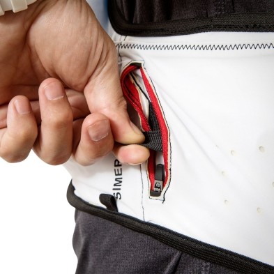 Chaleco Weis Simer 7 L Hydration Vest White con multitud de bolsillos