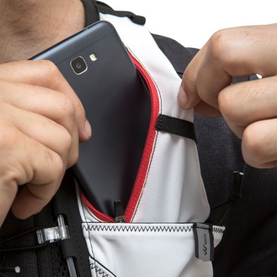 Chaleco Weis Simer 7 L Hydration Vest White gran capacidad de almacenamiento