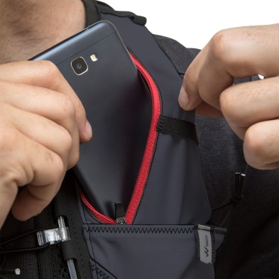 Chaleco Weis Simer 7 L Ultra 100K + Series Vest Grey gran capacidad de almacenamiento