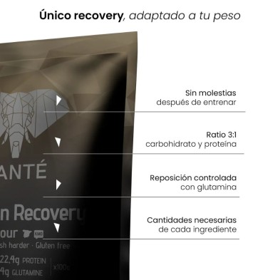 Recovery drink Fanté Glycogen 1 kg Chocolate un recovery único adaptado a tu peso