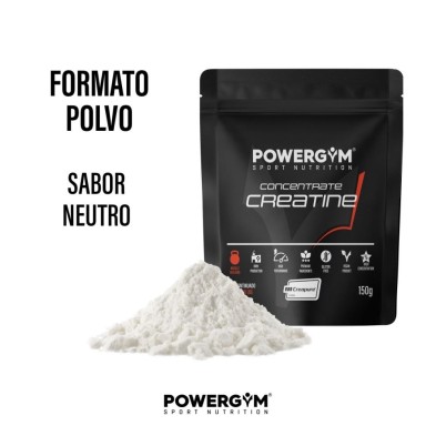 Powergym Concentrate Creatine creapure 150 gr Neutro formato sobre de 150 gr creatina en polvo