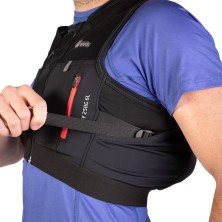 Chaleco Weis Lefty 6 L Performance Series Vest Black Red unisex se adapta tanto a la anatomia femenina como a la masculina