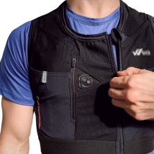 Chaleco Weis Lefty 6 L Performance Series Vest negro y rojo Live Pocket