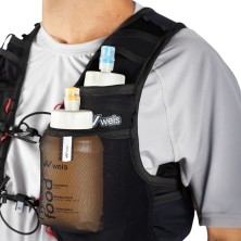Chaleco Weis Flex Evo 7 L Hydration Vest negro ahora duplicar la capacidad frontal