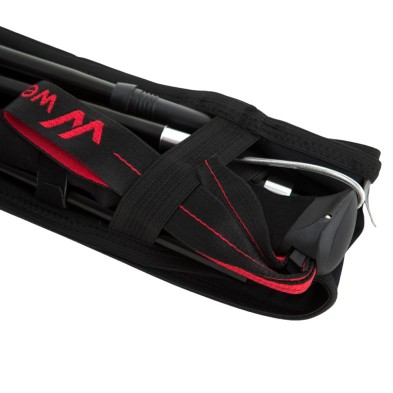 Cinturón trail Weis Endure Belt Black elásticos para transportar bastones seguros, inmóviles y sin rebotes