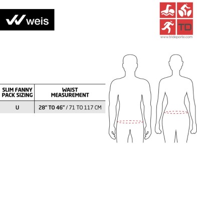 tallaje cinturón riñonera slim talla única de Weis