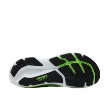 Zapatillas Brooks Glycerin GTS 23 hombre White Phantom Green Gecko suela con durabilidad probada para alto kilometraje