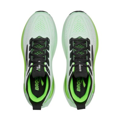 Zapatillas Brooks Glycerin GTS 23 hombre White Phantom Green Gecko nuevo Engineered Mesh