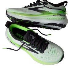 Zapatillas Brooks Glycerin GTS 23 hombre White Phantom Green Gecko Ajuste envolvente que mejora notablemente el confort