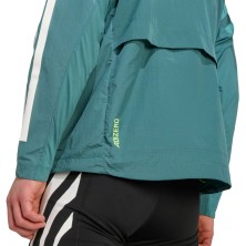 Impermeable de running Adidas Adizero Archive hombre Preloved Teal  transpirable
