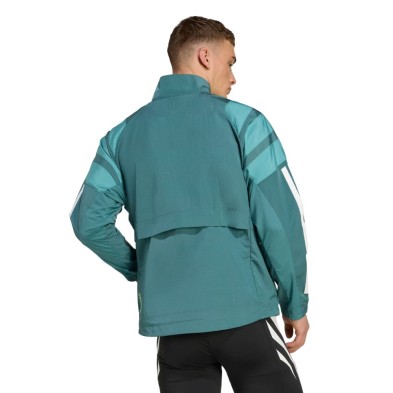 Chaqueta de running Adidas Adizero Archive hombre verde azulado