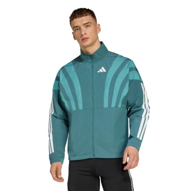 Chaqueta impermeable Adidas Adizero Archive hombre Preloved Teal