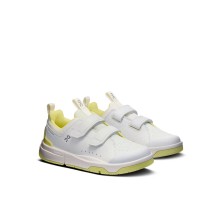 Zapatillas On Running THE ROGER Kids unisex White/ Limelight cierres adhesivos tipo velcro