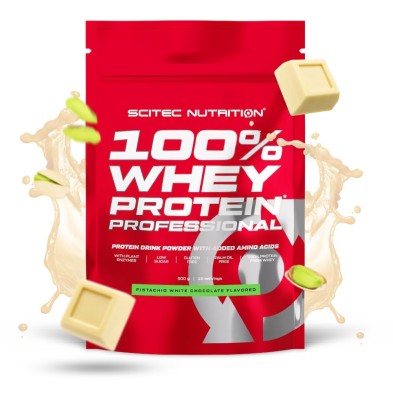 Scitec Nutrition 100% Whey Protein Professional 500gr Pistacho y Chocolate Blanco