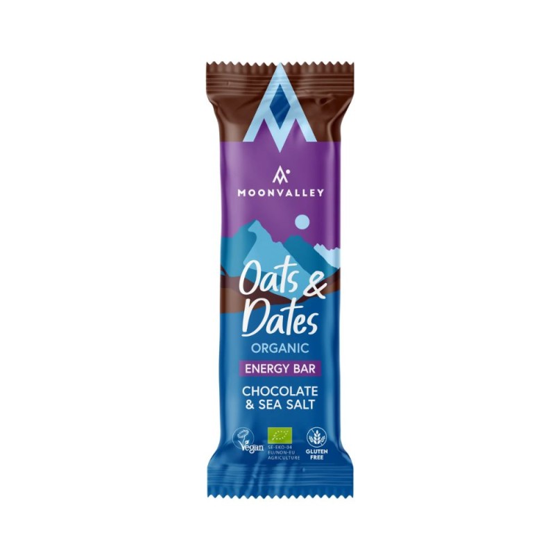 Barrita Moonvalley Vegan Energy Bar Oat & Dates Chocolate y Sal Marina