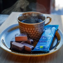 Barrita Moonvalley Vegan Protein Bar Chocolate Dipped cocoa el snack ideal