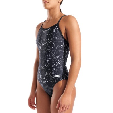 Bañador de natación Arena Performance Fireflow Lightdrop Back Black