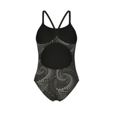 Bañador de natación Arena Performance Fireflow Lightdrop Back negra