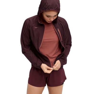 Chaqueta cortavientos Skyflow mujer Black Cherry
