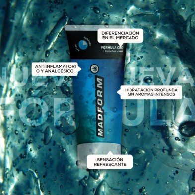 Recuperador muscular Madform Formula CBD 120ml efecto frío relajante y sensación de bienestar