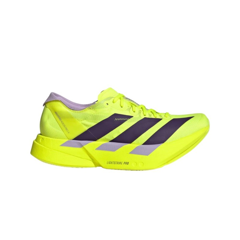 Zapatillas Adidas Adizero Adios Pro 4 Mujer Solar Yellow Aurora Plum Powder Plum