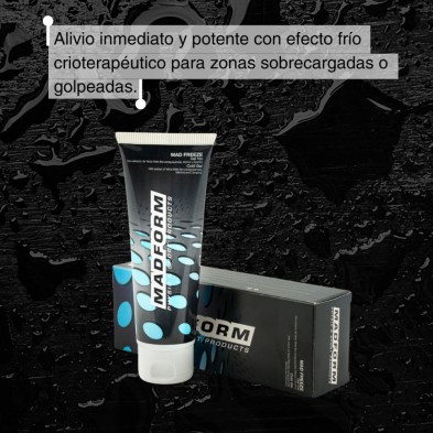 Recuperador muscular madform gel frío Mad Freeze 120ml perfecto para zonas sobrecargadas