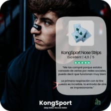 Tiras nasales Kong Sport Nasal Strips Centrado 30 unidades para una entrada de aire impresioinante