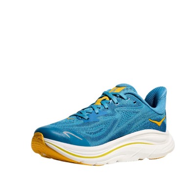 Zapatillas Hoka Clifton 10 Big Kids azul amarillo