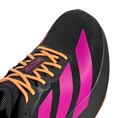 Zapatillas Adidas Adizero Evo SL Hombre Black Shock Pink Flash Orange empeine textil y sintético