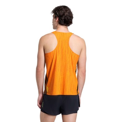 Camiseta sin mangas Adidas Adizero Running Singlet hombre Pure Tangerine Pure Orange