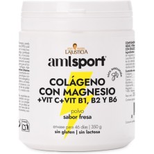 Colágeno con Mag. Vit C+ Vit.B1, B2, y B6 sabor fresa (350g) - Polvo