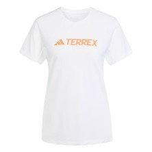 Camiseta manga corta Adidas Terrex Multi Climacool Logo Tech mujer White