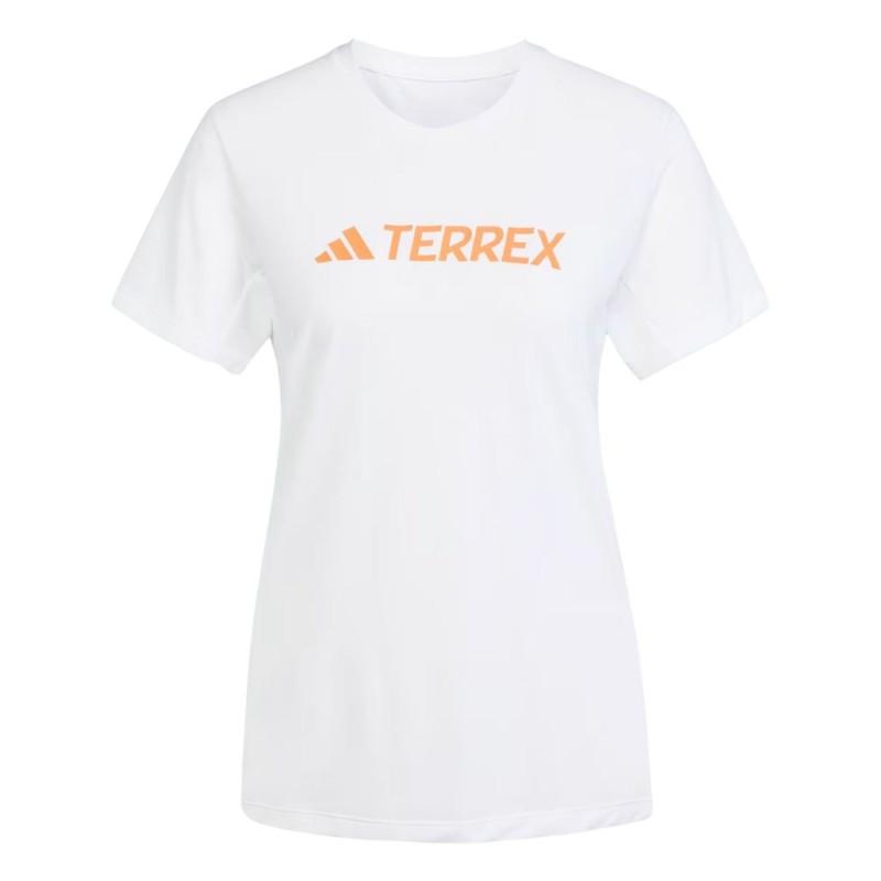 Camiseta manga corta Adidas Terrex Multi Climacool Logo Tech mujer White