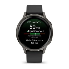 Reloj Deportivo Garmin Venu 4 41mm Slate correa de silicona Black