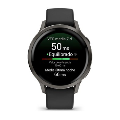 Reloj Deportivo Garmin Venu 4 41mm gris pizarra con correa de silicona negra