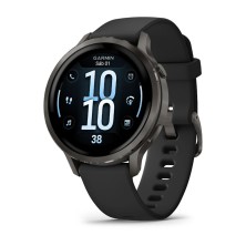 Reloj Deportivo Garmin Venu 4 41mm Slate correa de silicona Black