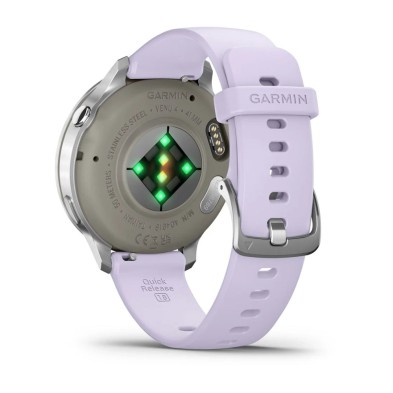 Reloj Deportivo Garmin Venu 4 41mm plata y lila Monitor de frecuencia cardiaca a través de la muñeca Garmin Elevate