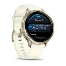 Reloj Deportivo Garmin Venu 4 41mm Lunar Gold correa de silicona Bone