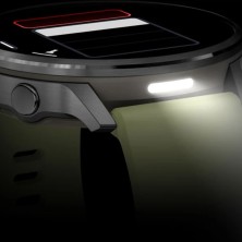 Reloj Deportivo Garmin Venu 4 45mm Silver correa de silicona Citron linterna led brillante