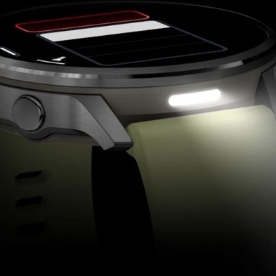 Reloj Deportivo Garmin Venu 4 45mm Silver correa de silicona Citron linterna led brillante