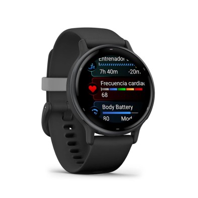 Reloj Deportivo Garmin Vivoactive 5 Slate correa de silicona Black smartwatch con funciones de salud y ejercicio