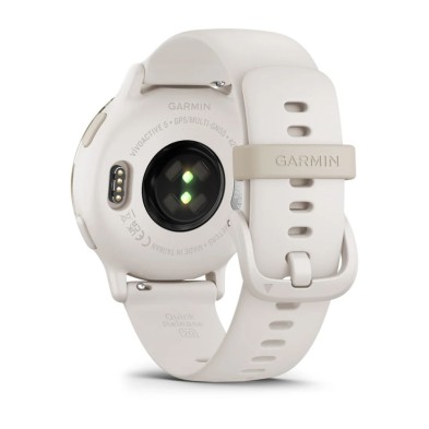 Reloj Deportivo Garmin Vivoactive 5 Cream Gold correa de silicona Ivory sensor de frecuencia cardiaca en la muñeca